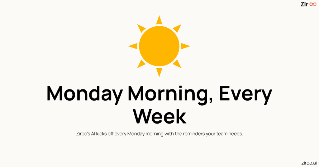 Monday Morning, Every Week
